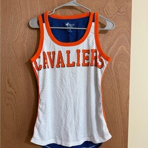 Cavaliers Women's Jersey Tank Top - White and Orange